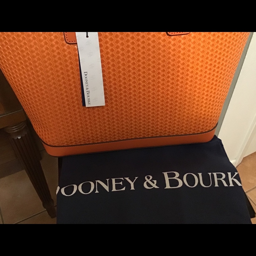 Dooney & Bourke Camden Woven Tote - Orange - Picture 5 of 13